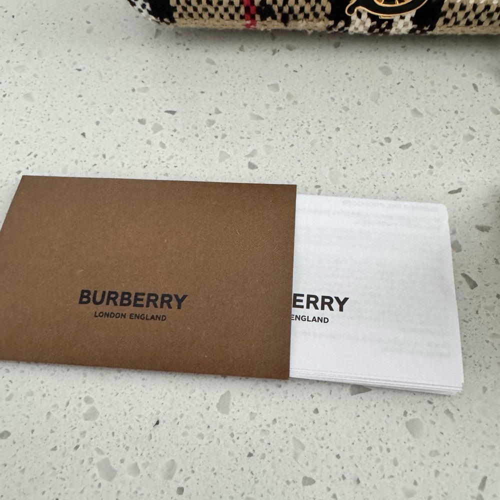 Burberry Beige and Black Plaid Crossbody Bag - Picture 3 of 16